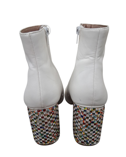 Betsey Johnson rhinestone heel booties, used great condition