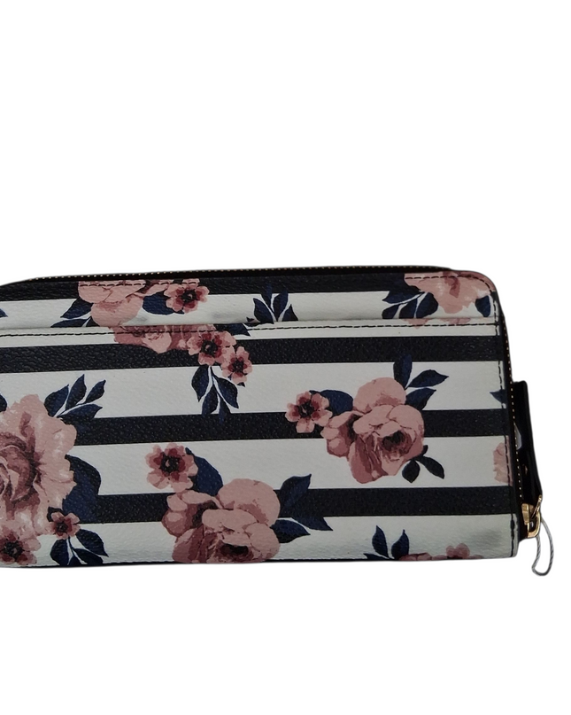 New Kate Spade Black and White Floral Wallet