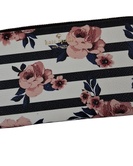 New Kate Spade Black and White Floral Wallet