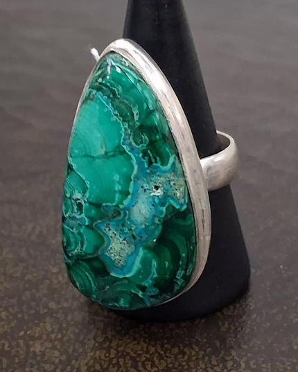 Azurite Ring Size 9.5