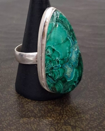 Azurite Ring Size 9.5