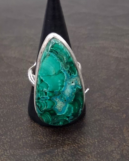 Azurite Ring Size 9.5