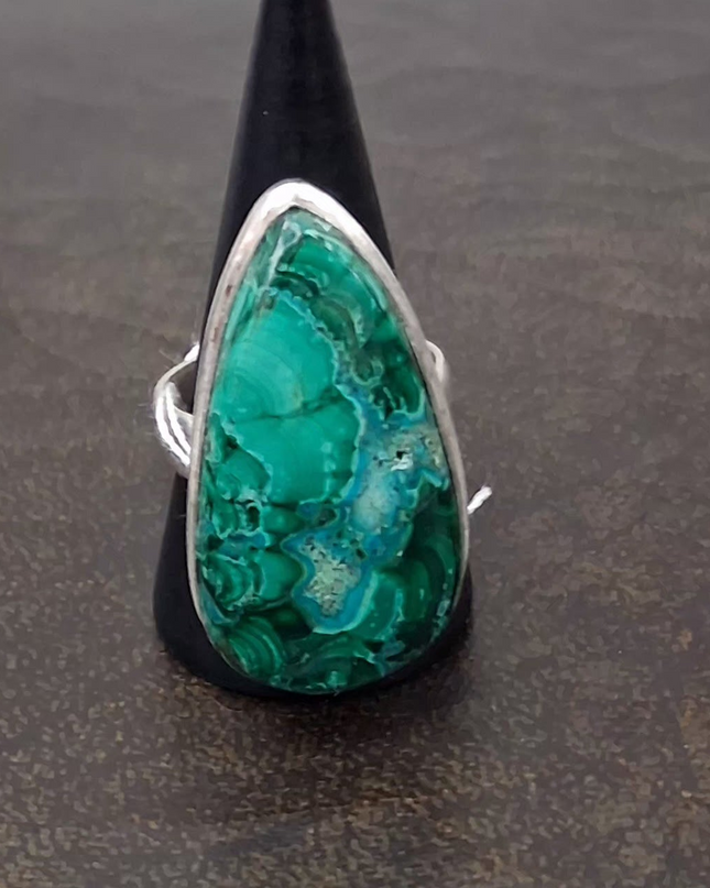 Azurite Ring Size 9.5