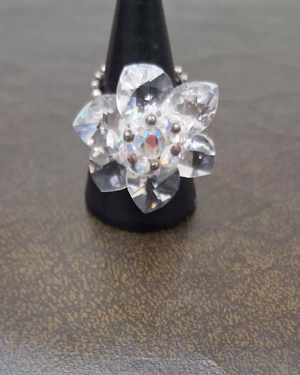 Swarvoski Sterling Ring