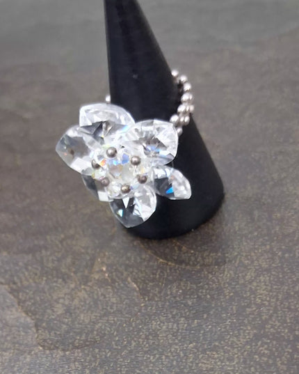 Swarvoski Sterling Ring