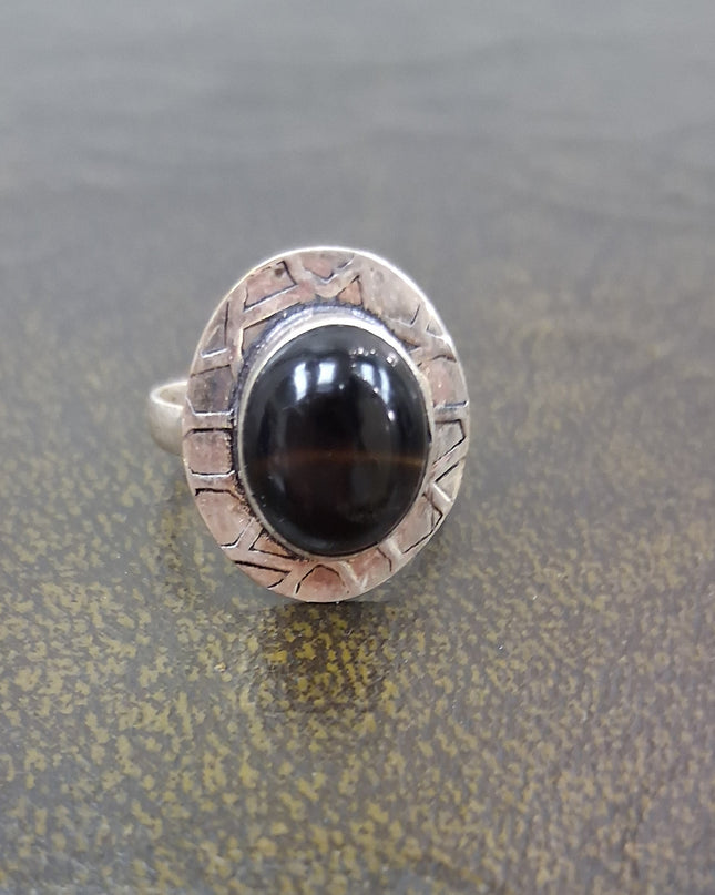 Sterling Silver Onxy Ring