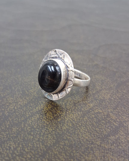 Sterling Silver Onxy Ring