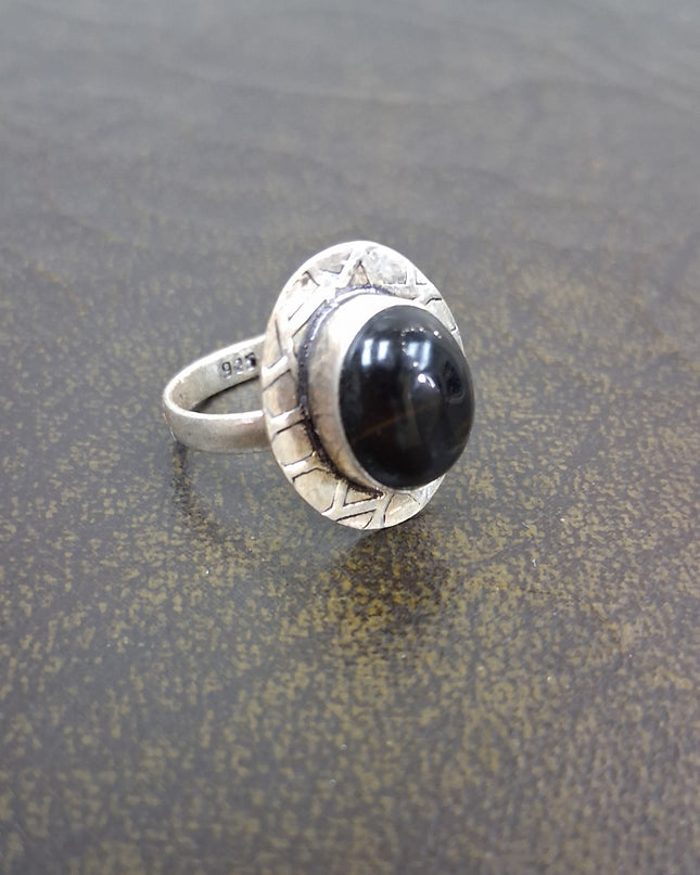 Sterling Silver Onxy Ring