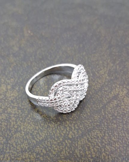Sterling Silver Rhinestone Ring