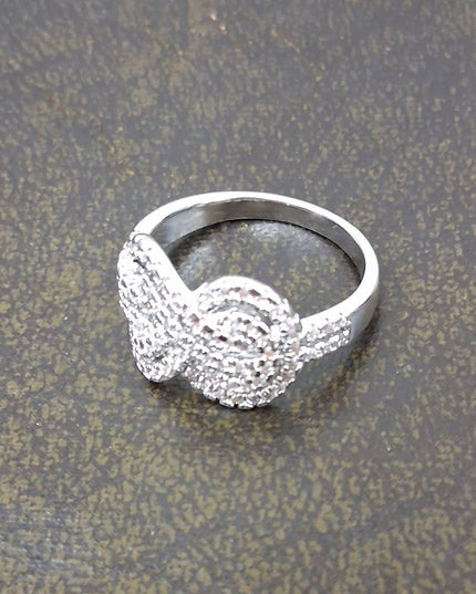 Sterling Silver Rhinestone Ring
