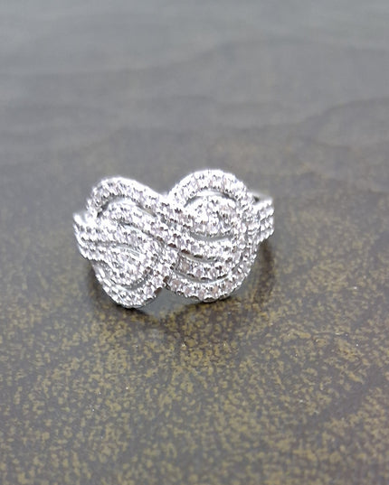 Sterling Silver Rhinestone Ring